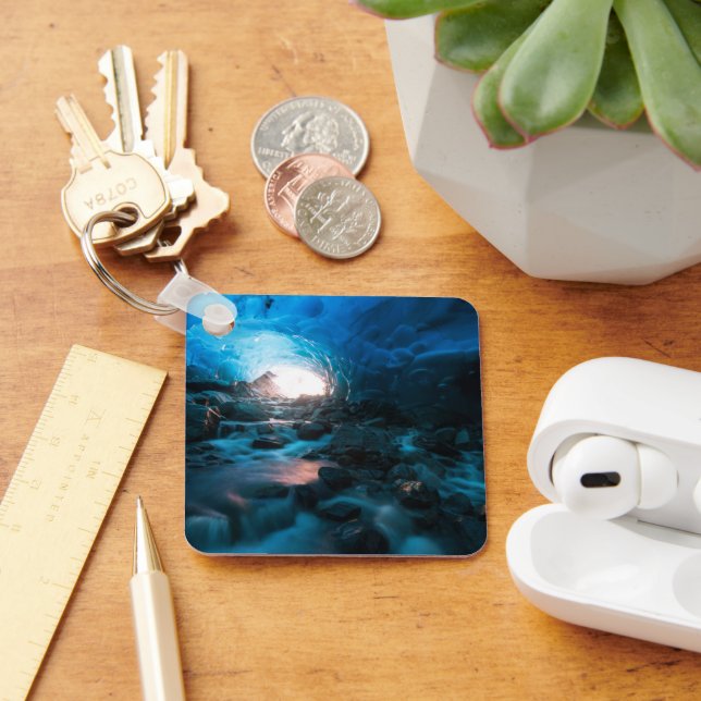 Ice & Snö | Mendenhall Glacier, Juneau, Alaska Nyckelring (Skrivbord)