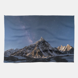 Ice & Snö Milky Way Baltoro Glacier, Pakistan Kökshandduk