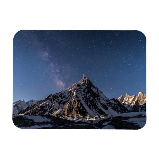 Ice & Snö | Milky Way Baltoro Glacier, Pakistan Magnet (Horisontell)