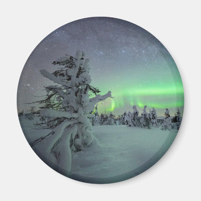 Ice & Snö | Nationalparken Pallas-Yllastunturi Magnet (Framsidan)