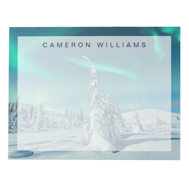 Ice & Snö | Norra Ljus, Lappland, Finland Anteckningsblock (Framsida)