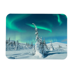 Ice & Snö   Norra Ljus, Lappland, Finland Magnet