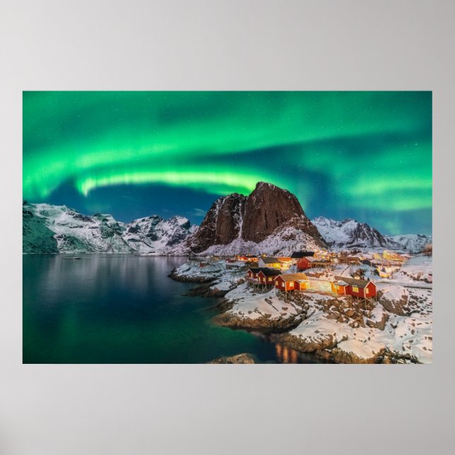 Ice & Snö | Norra Ljus, Norge Poster (Framsidan)