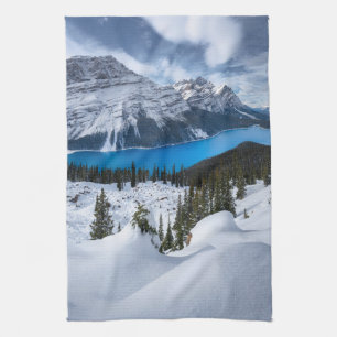 Ice & Snö Peyto Sjö, Canadian Rockies Kökshandduk