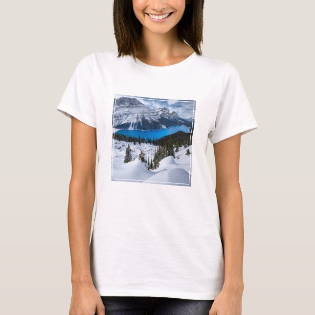 Ice & Snö | Peyto Sjö, Canadian Rockies T Shirt (Framsida)