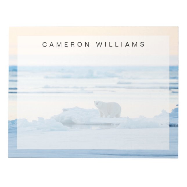 Ice & Snö | Polar Bear Iceberg Norge Anteckningsblock (Framsida)