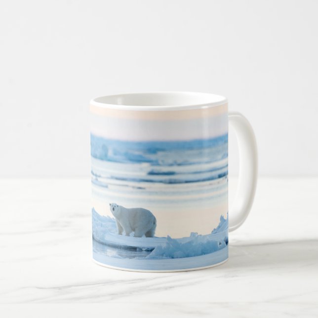 Ice & Snö | Polar Bear Iceberg Norge Kaffemugg (Framsida höger)