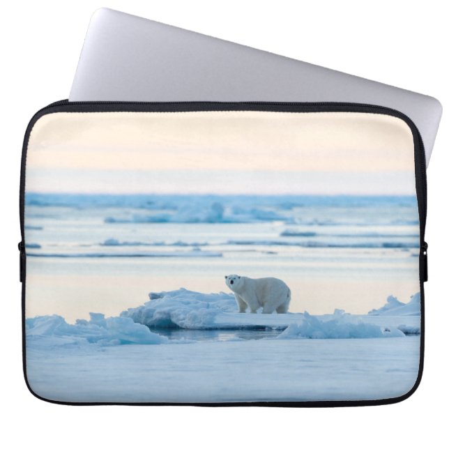 Ice & Snö | Polar Bear Iceberg Norge Laptop Fodral (Framsidan)