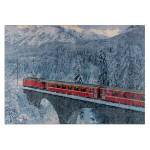 Ice & Snö Red Bernina Express Tåg Schweiz