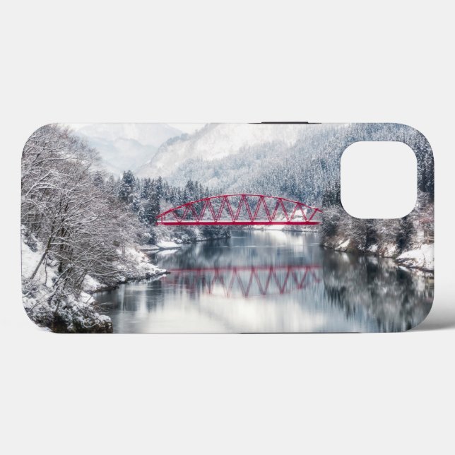 Ice & Snö | Red Bridge i Winter, Japan (Baksida (horisontell))