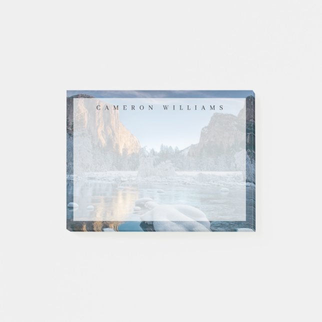 Ice & Snö | Rime Ice i Yosemite Valley Post-it Block (Framsida)