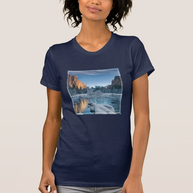 Ice & Snö | Rime Ice i Yosemite Valley T Shirt (Framsida)
