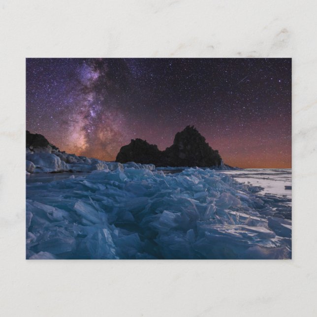 Ice & Snö | Sjö Baikal, Sibirien, Ryssland Vykort (Framsida)
