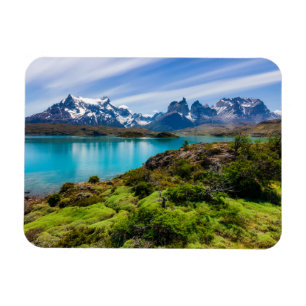 Ice & Snö   Sjö Pehoe, Patagonia, Chile Magnet