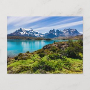 Ice & Snö Sjö Pehoe, Patagonia, Chile Vykort