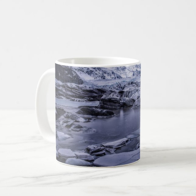 Ice & Snö | Sólheimajökull Glacier, Island Kaffemugg (Framsida vänster)