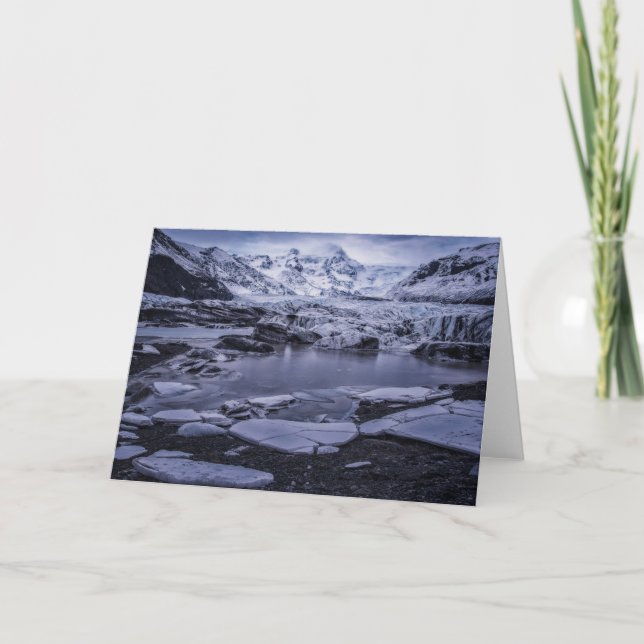 Ice & Snö | Sólheimajökull Glacier, Island Kort (Framsida)