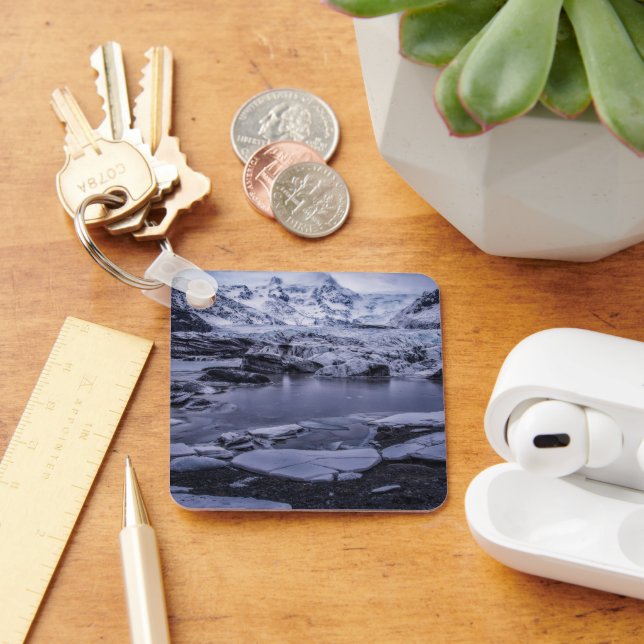 Ice & Snö | Sólheimajökull Glacier, Island Nyckelring (Skrivbord)