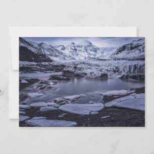 Ice & Snö Sólheimajökull Glacier, Island Tack Kort