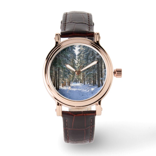 Ice & Snö | Tatra Mountain, Polen Armbandsur (Framsida)