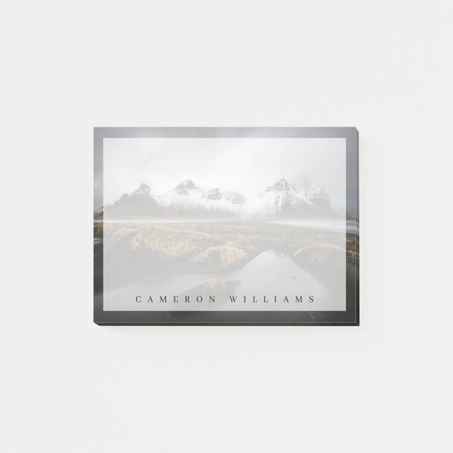 Ice & Snö | Vestrahornberget, Island Post-it Block (Framsida)