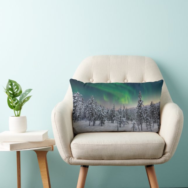 Ice & Snö | Vinterlandskap, Finland Lumbarkudde (Stol)