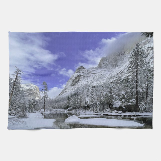 Ice & Snö | Yosemite nationalpark Kökshandduk (Horisontell)