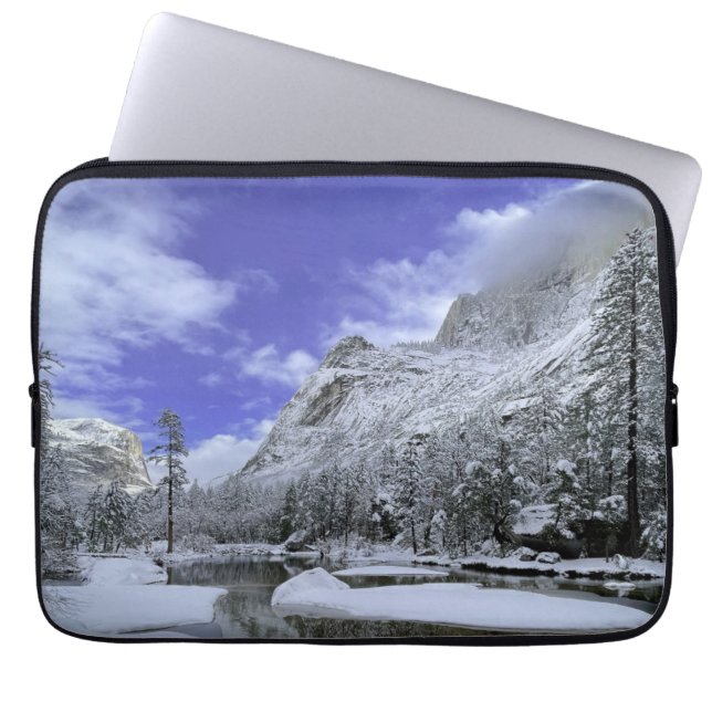 Ice & Snö | Yosemite nationalpark Laptop Fodral (Framsidan)