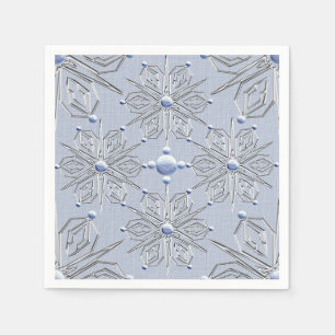 Ice Snöflingor jul Pappersservett