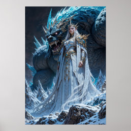 Ice Sorcerer Power Wall Art Poster
