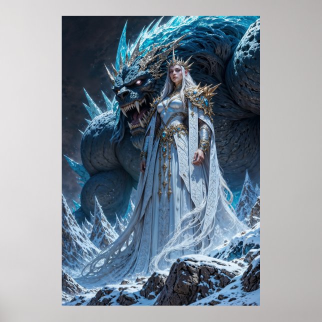 Ice Sorcerer Power Wall Art Poster (Framsidan)