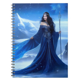 Ice Sorceress of the Tundra Snowflake Anteckningsbok