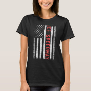 Ice Speedway American Flagga 4:e juli T Shirt