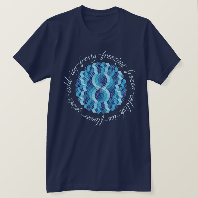 Ice-Spirit Mönster T Shirt (Design framsida)