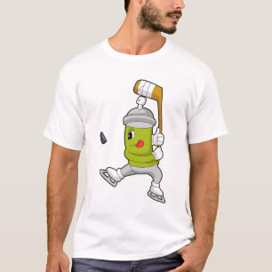 Ice spray Ice hockey Ice hockey stick T Shirt