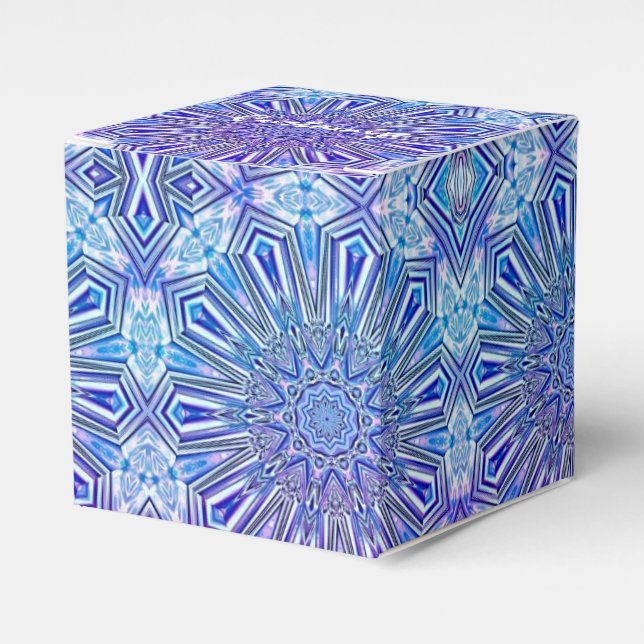 Ice Star Kaleidoscope Mönster Cube Faverbox Presentaskar (Framsidan Sidan)