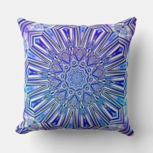 Ice Star Kaleidoscope Mönster Dekorativ kudde