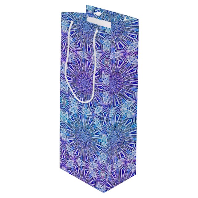 Ice Star Kaleidoscope Mönster Vin Gift Bag (Framsidan Vinklad)