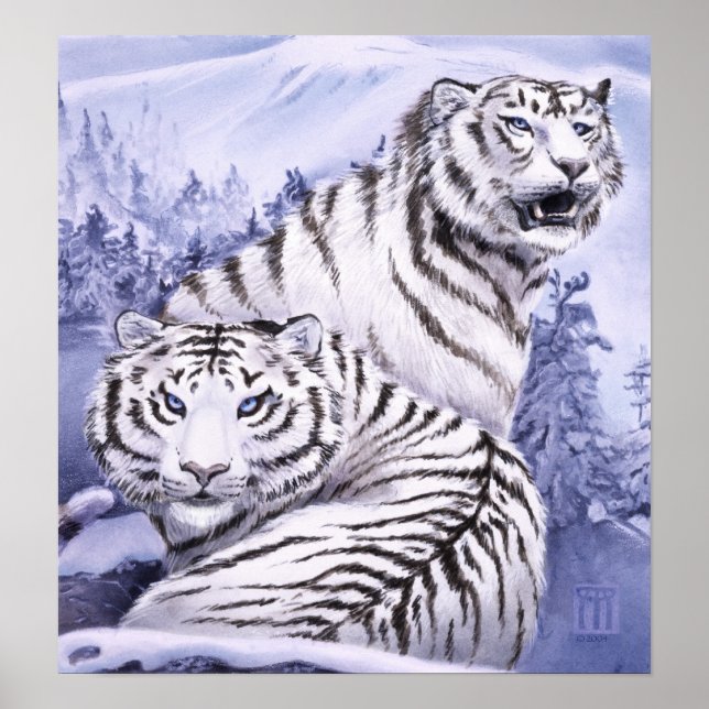Ice Tigers skriver ut Poster (Framsidan)