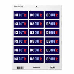 ICE UT Anti Trump Adressetikett