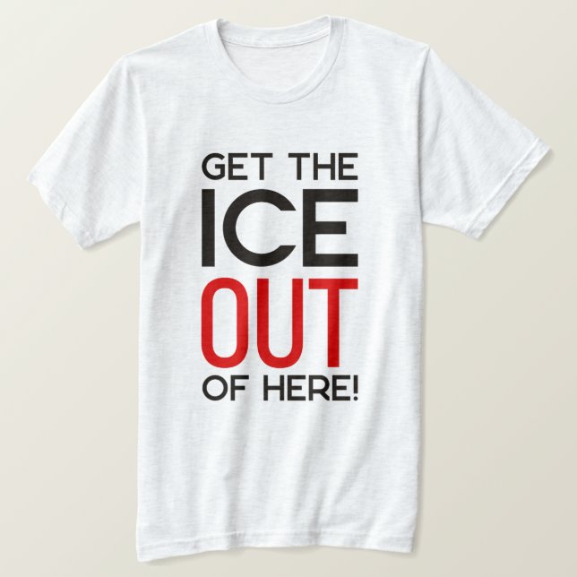 ICE UT Anti Trump-protest T Shirt (Design framsida)