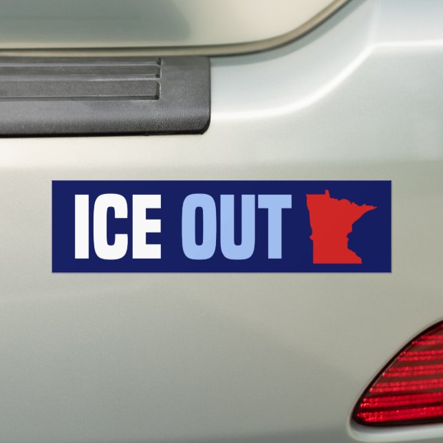 ICE Ut Minnesota anti-ICE protest Bildekal (På Bil)
