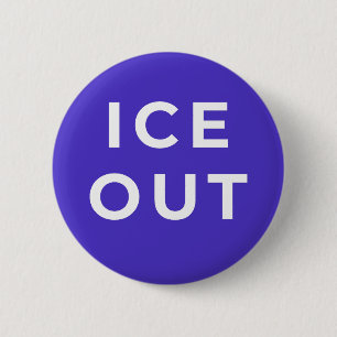 ICE UT Protestknapp Kraftfull invandringspolitik Knapp