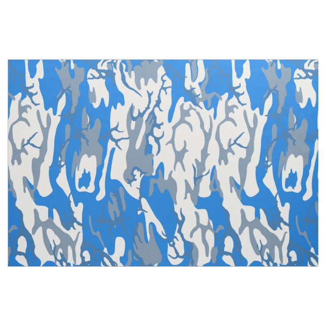 Ice Vatten Blue Camo Tyg (Fat Quarter)