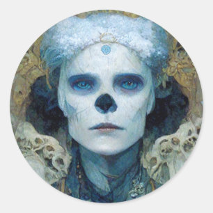 Ice Witch 3 Fantasy Sci-Fi Runt Klistermärke