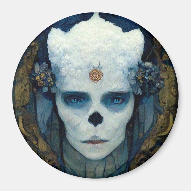 Ice Witch Fantasy Sci-Fi Art Magnet (Framsidan)