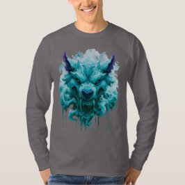 Ice Wolf Fantasy Långärmad T Shirt