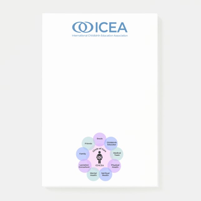 ICEA Circle of Care Note Pad Post-it Block (Framsida)