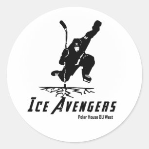 IceAvengers Helmet/Vattenflaska Sticker Runt Klistermärke