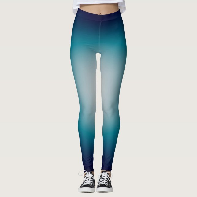 Iceberblå baljväxter leggings (Framsida)